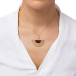 Load image into Gallery viewer, Peacock Purple Pendant