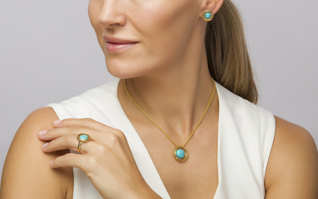 Golden Web Turquoise Full Set