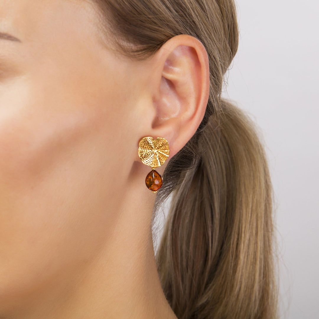 Morning Glory Honey Earrings