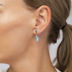 Load image into Gallery viewer, Morning Dew Aqua Earrings