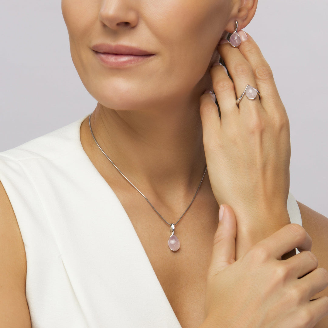 Morning Dew Pink Earrings