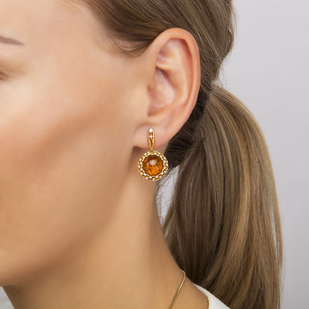 Lady of Amber Earrings