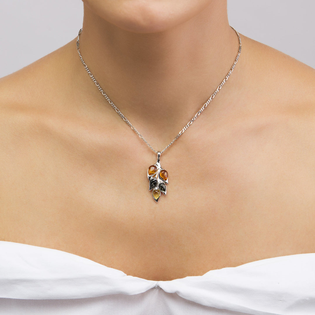 Ash Leaf Tricolor Pendant