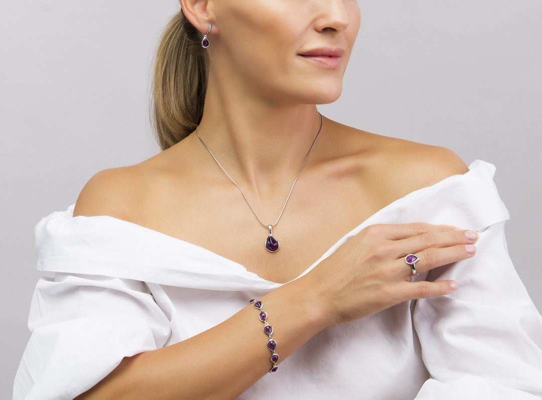 Morning Dew Purple Pendant
