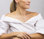 Load image into Gallery viewer, Morning Dew Pink & Aqua Earrings