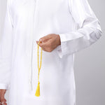 Load image into Gallery viewer, Baltic White Amber 33 Beads Rosary Round Cut