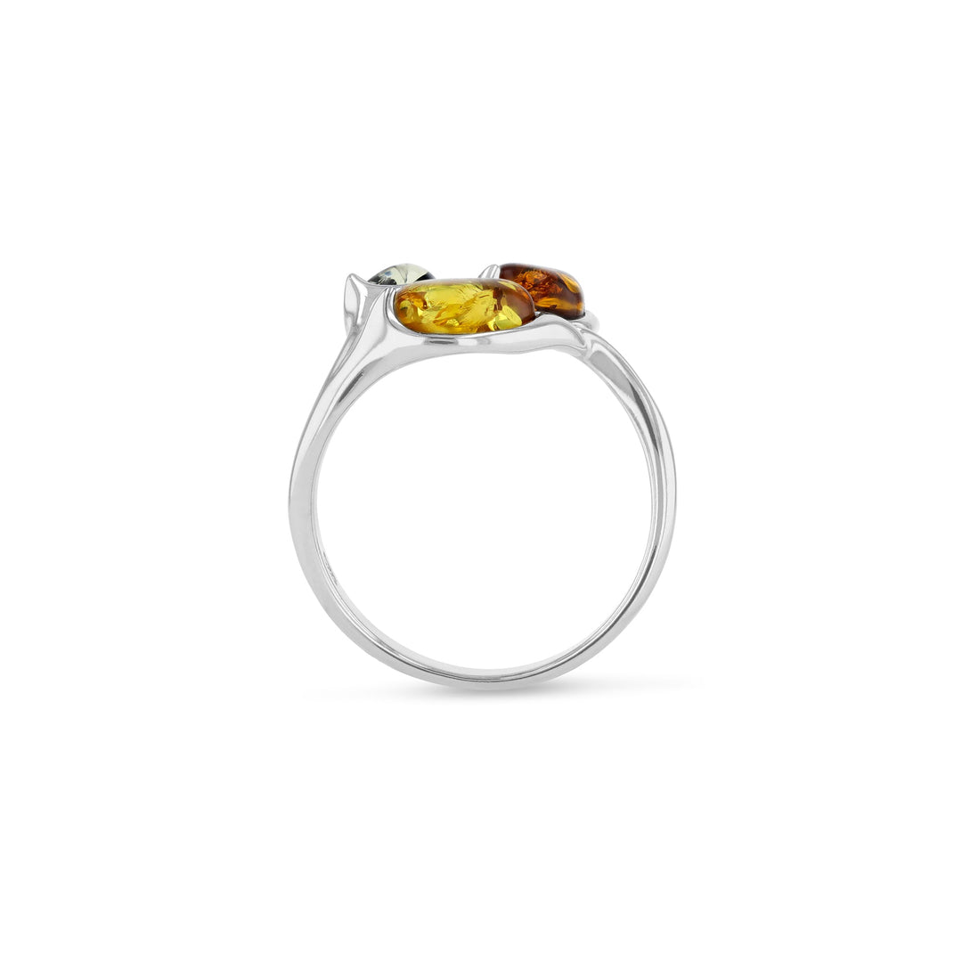 Ash Leaf Tricolor Ring