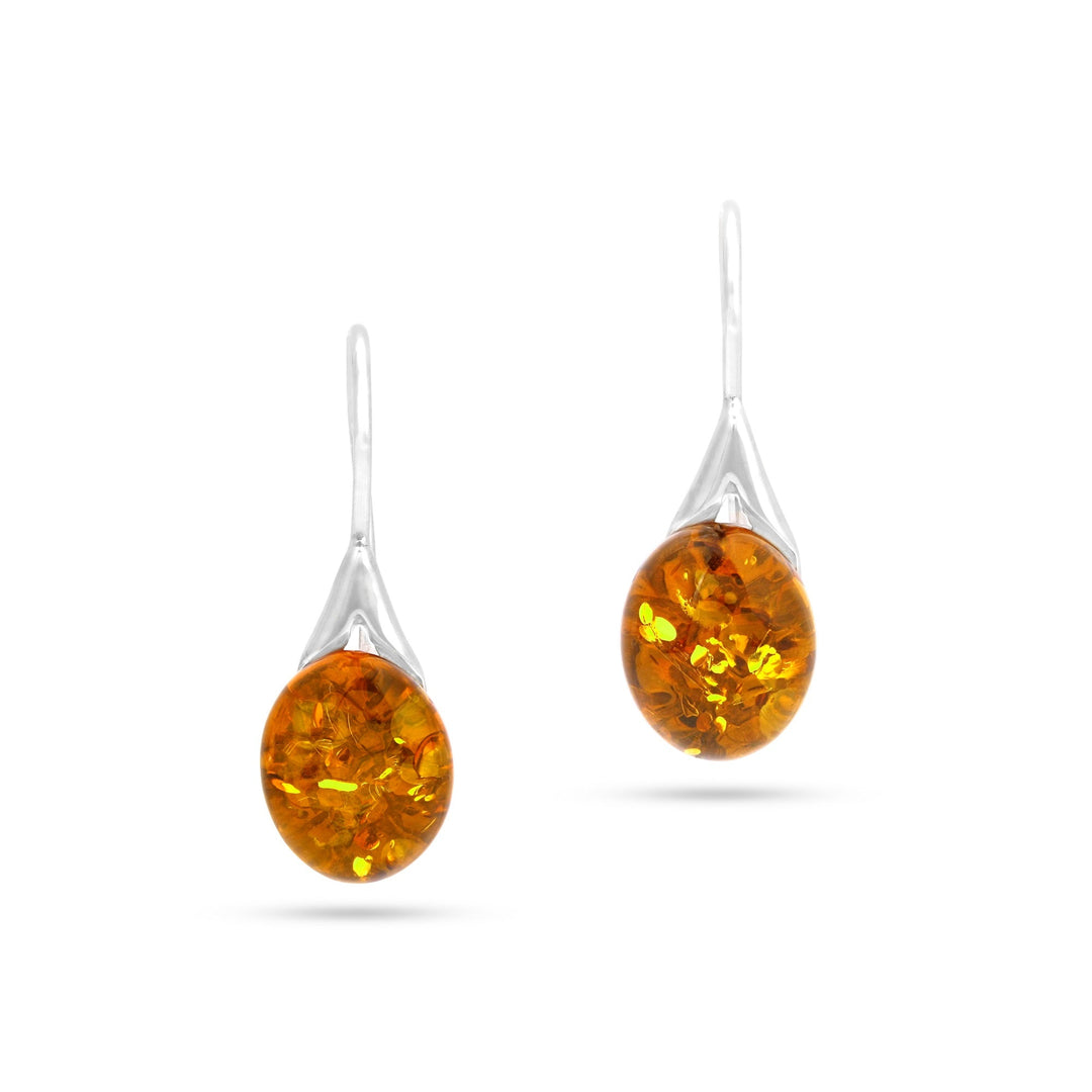 Eye of Amber Earrings