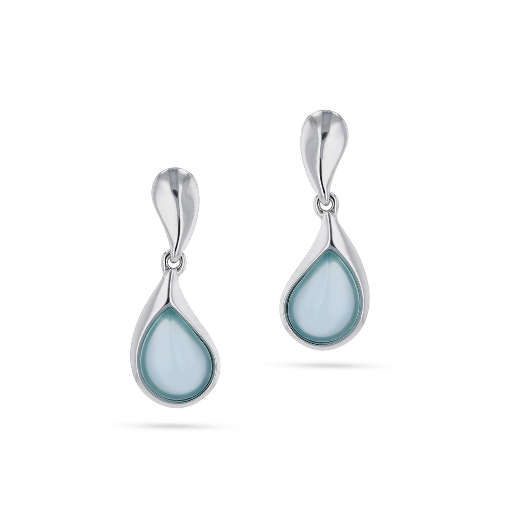 Morning Dew Pink & Aqua Earrings