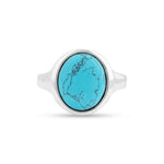 Load image into Gallery viewer, Oval Amulet Turquoise Ring