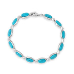Load image into Gallery viewer, Oval Amulet Turquoise Bracelet