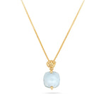 Charger l'image dans la galerie, Pendentif bleu taille carrée Frozen Lake