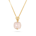 Charger l'image dans la galerie, Pendentif rose taille carrée Frozen Lake