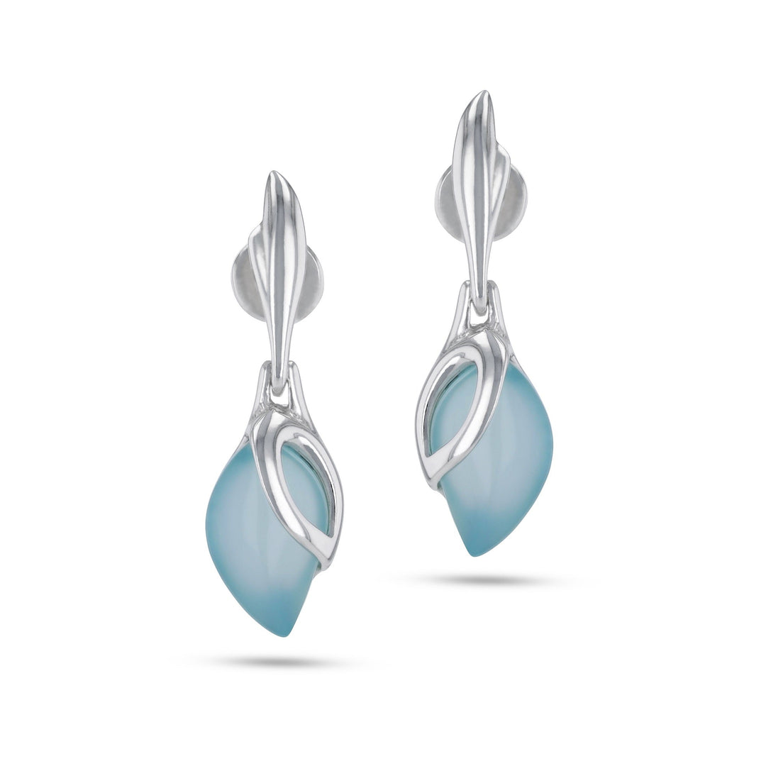 Morning Dew Aqua Earrings