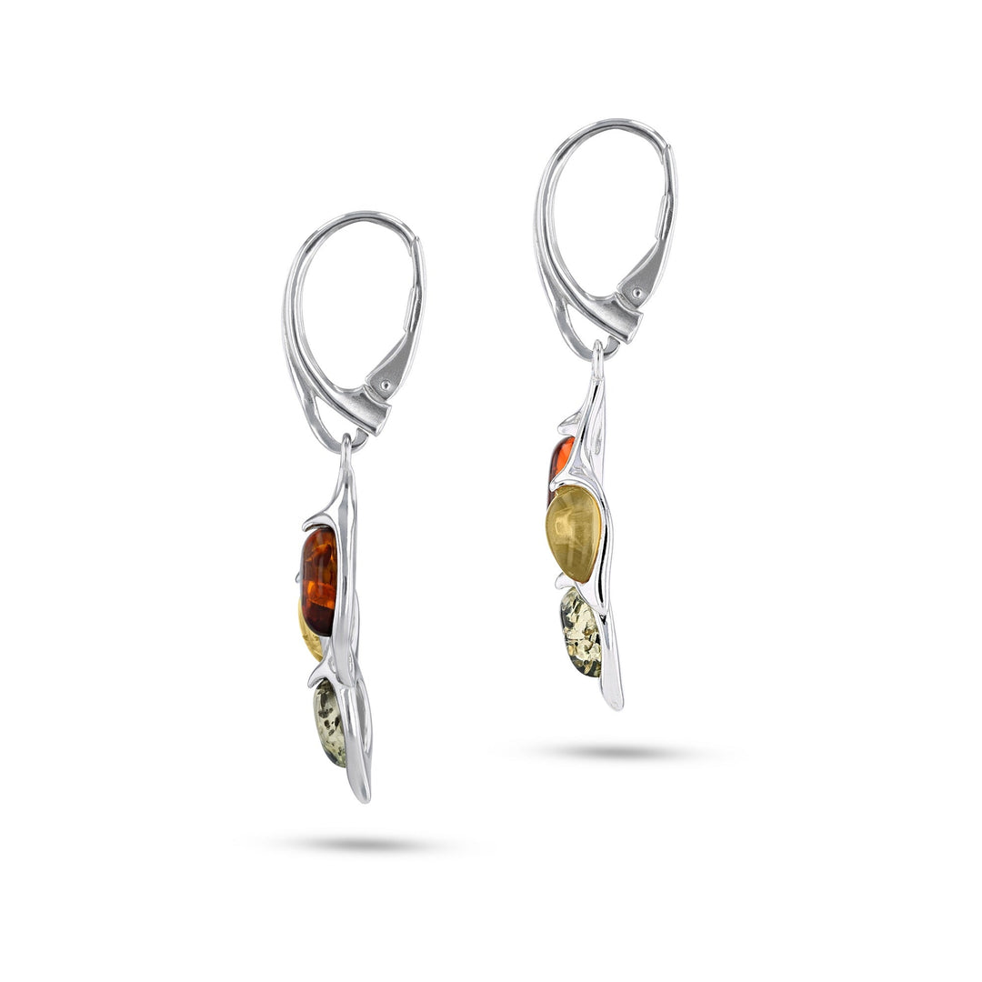 Ash Leaf Tricolor Earrings