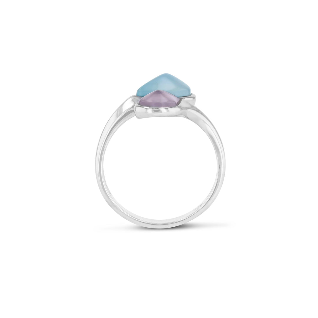 Morning Dew Pink & Aqua Ring