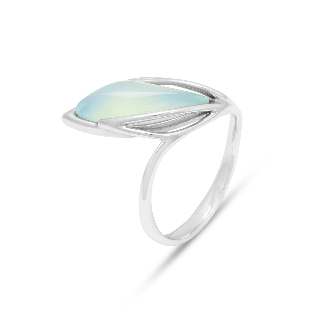Silver Storm Aqua Ring