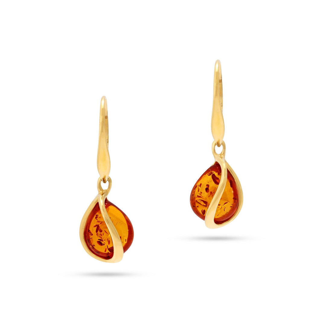 Amber Droplets Earrings