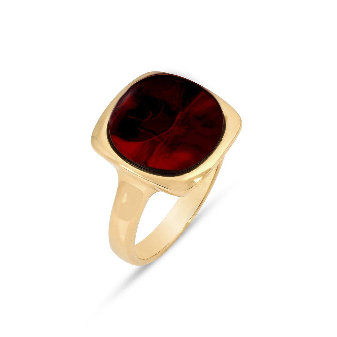 Cushioned Amulet Ring