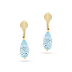 Load image into Gallery viewer, Glacier Drop Cut Blue Earrings