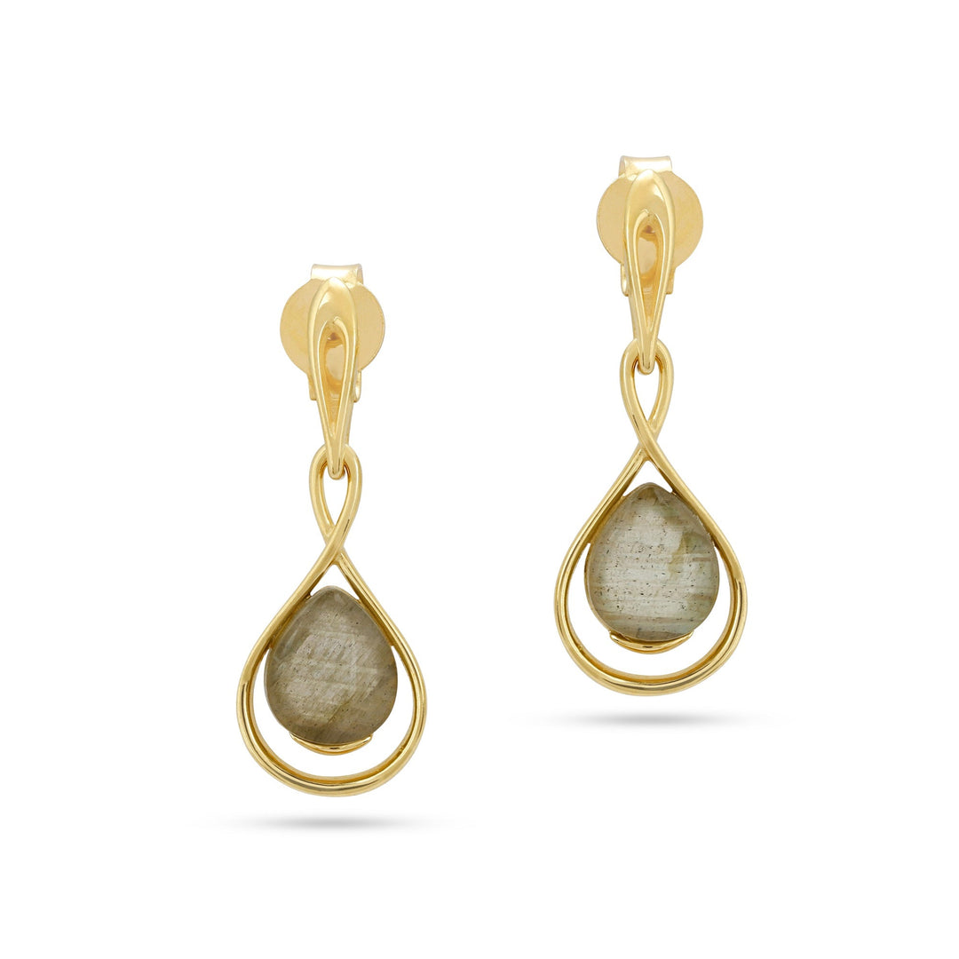 Morning Dew Hazy Grey Drop Earrings