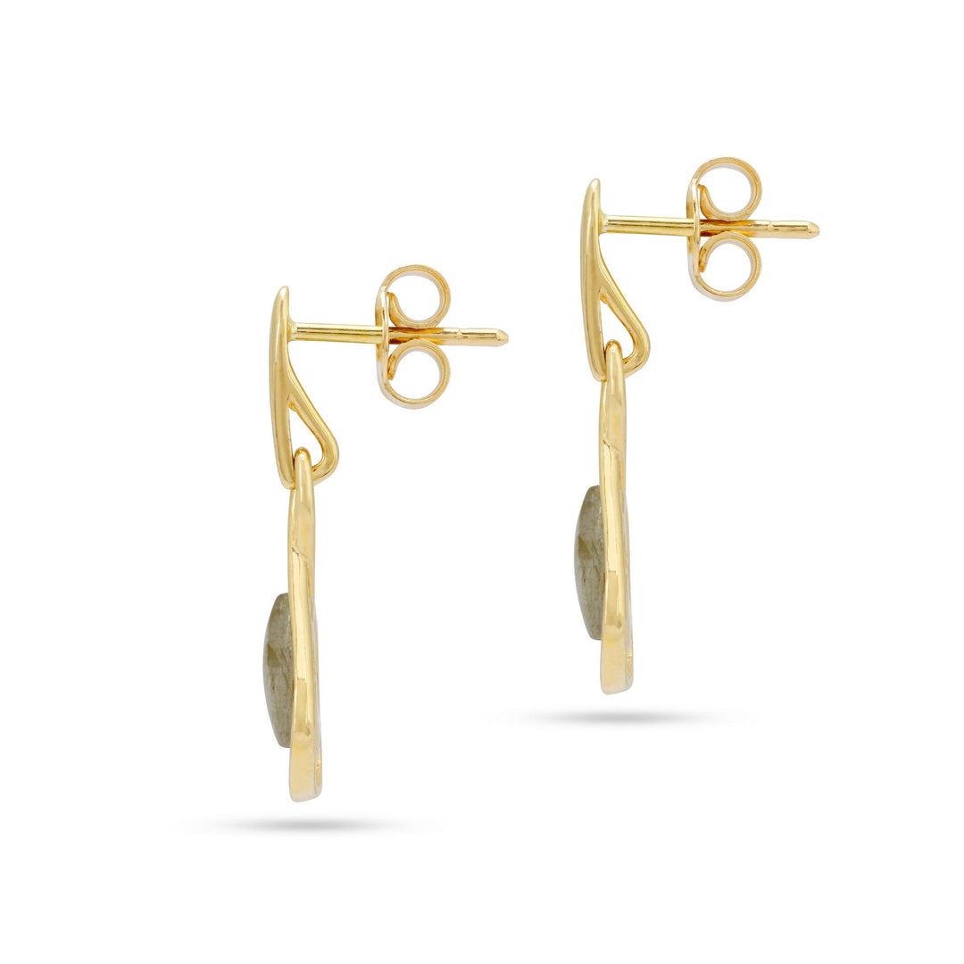Morning Dew Hazy Grey Drop Earrings