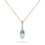 Load image into Gallery viewer, Glacier Drop Cut Blue Pendant