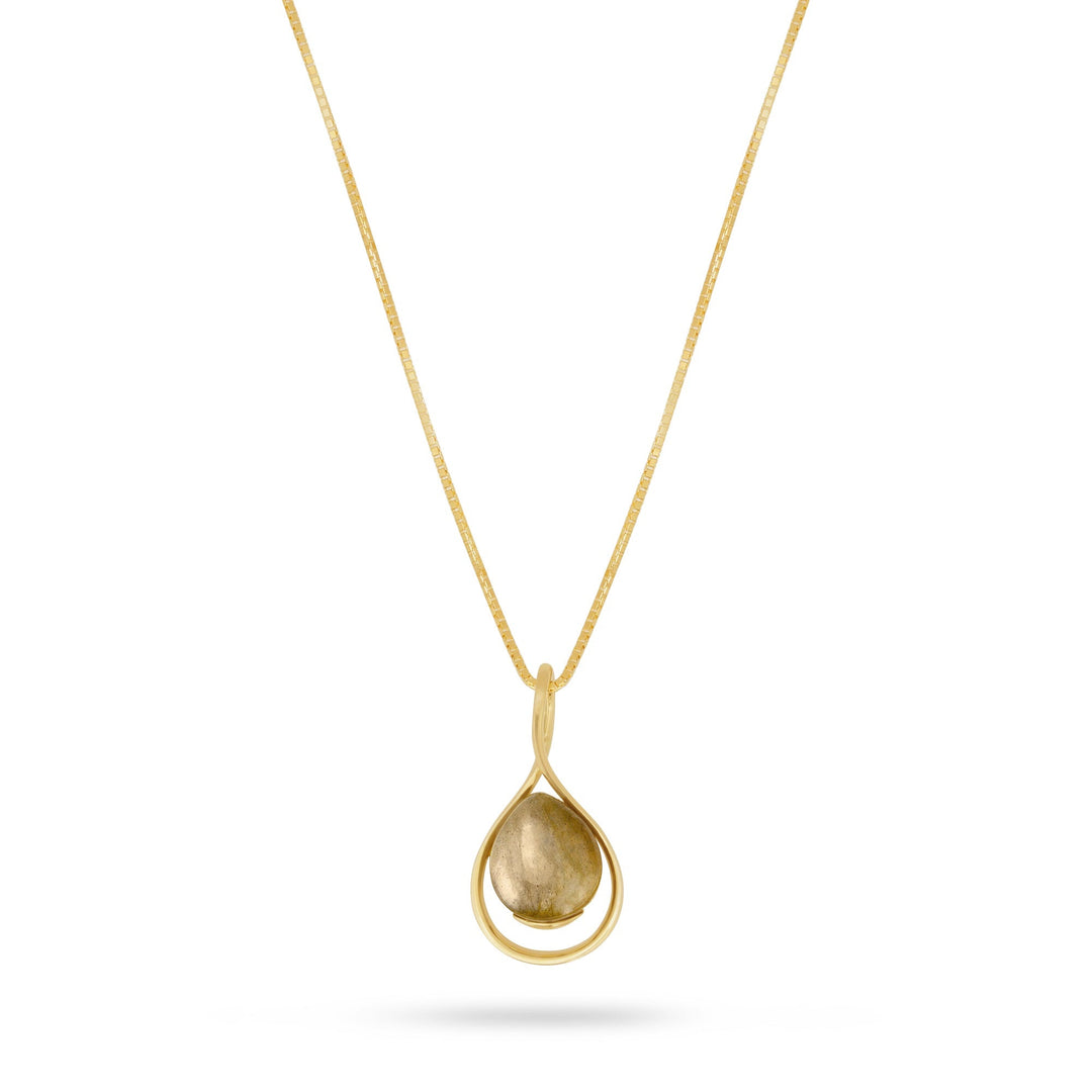 Morning Dew Hazy Grey Drop Pendant