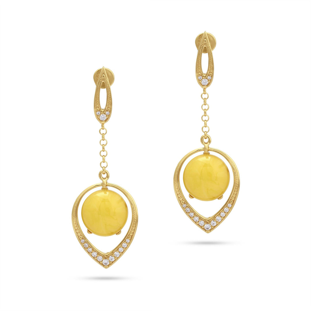 Antique White Treasure Earrings