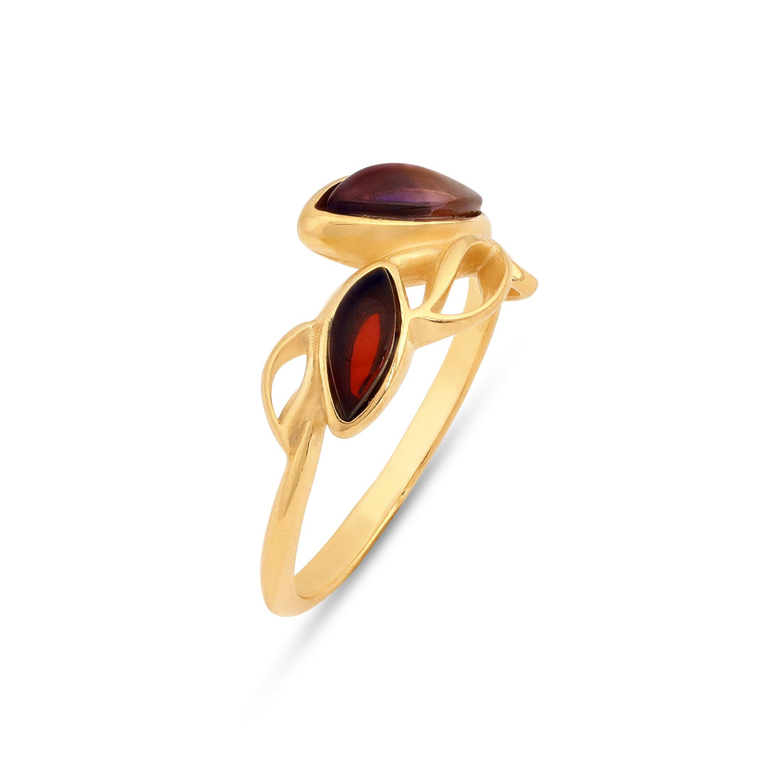 Leaf Circle Purple Ring