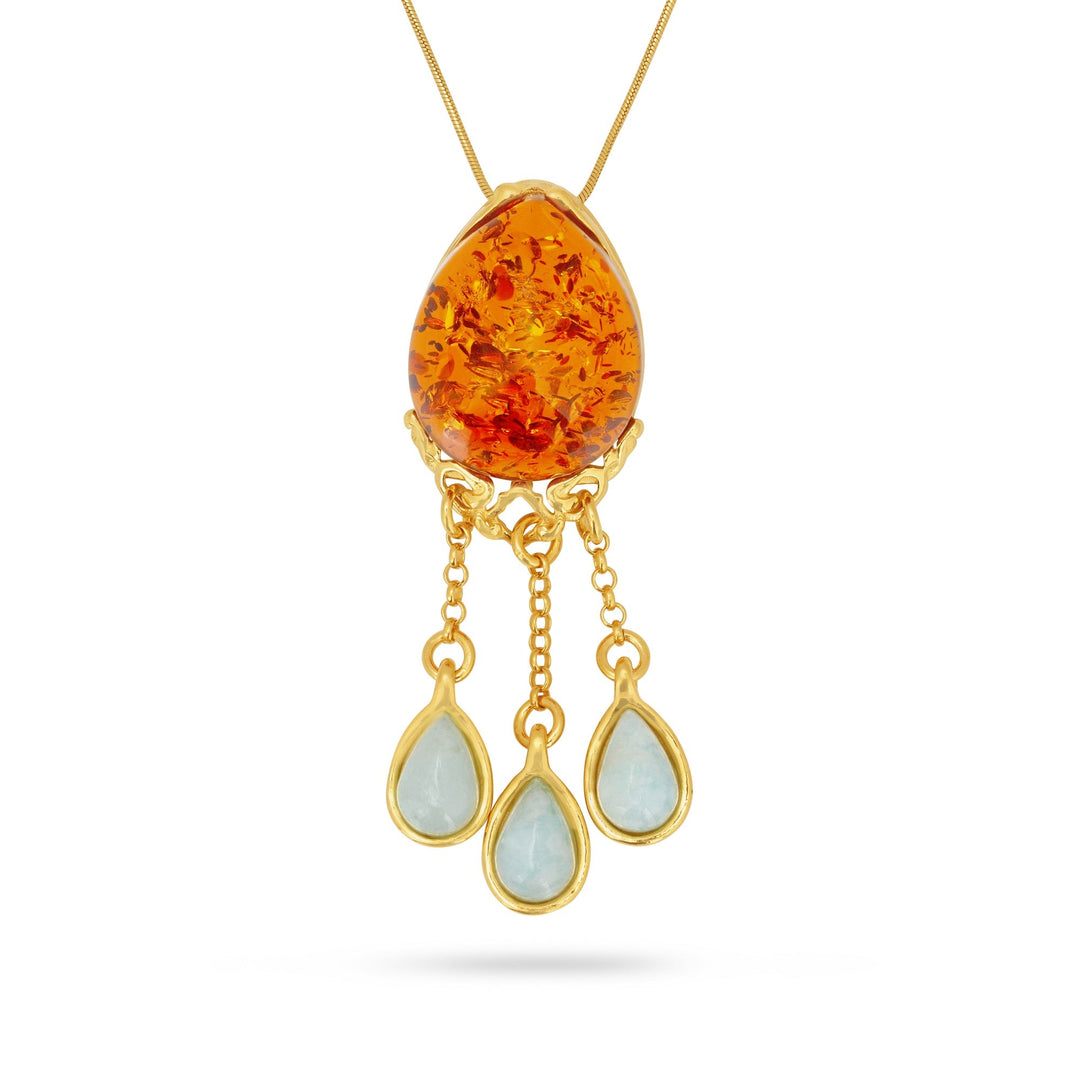 Volcano Amazonite Pendant