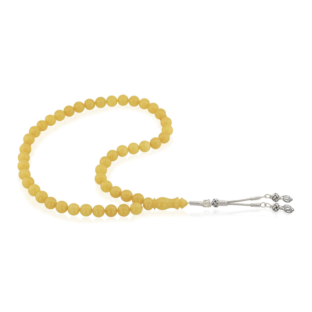 Baltic Antique Amber 45 Beads Rosary Round Cut