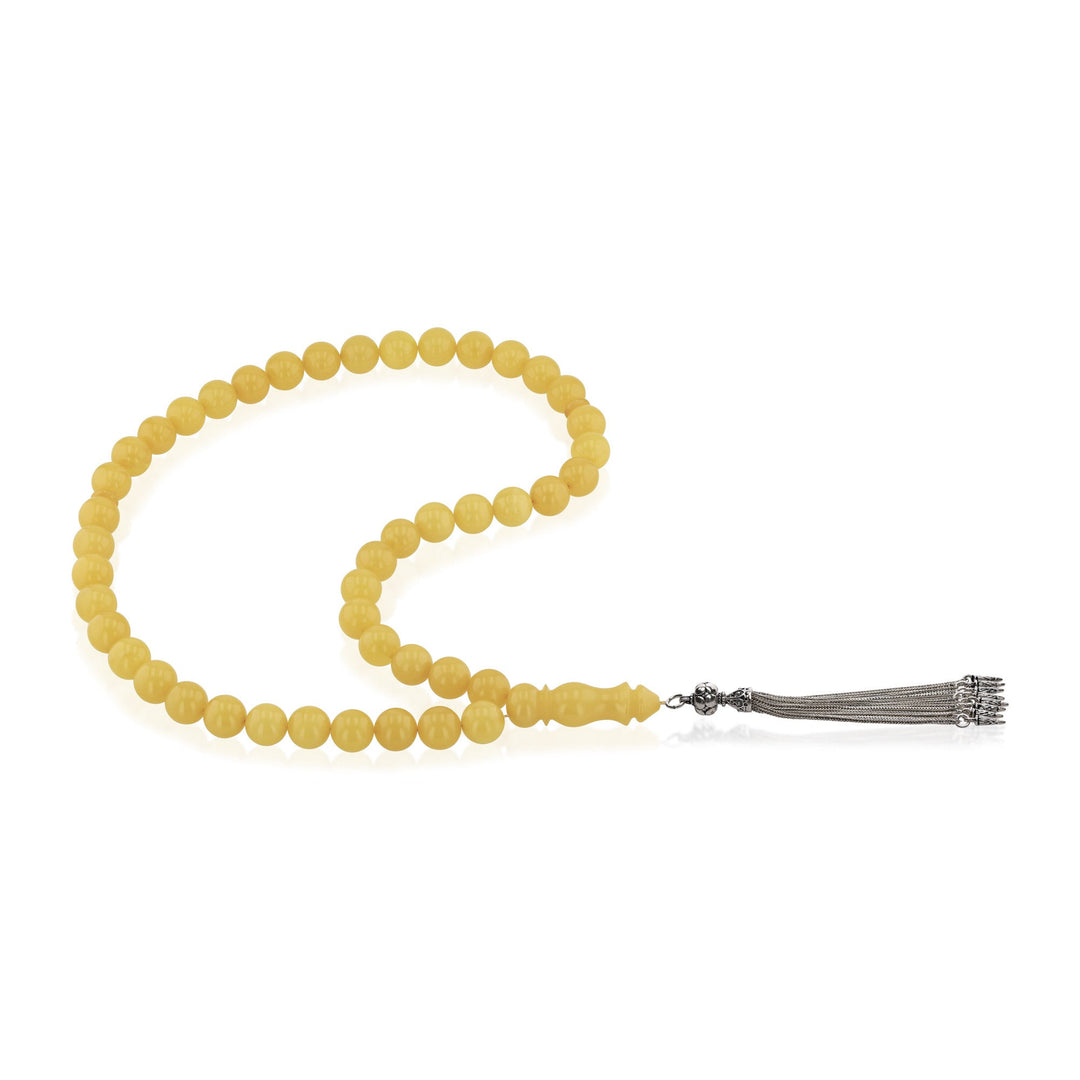Baltic Antique Amber 45 Beads Rosary Round Cut