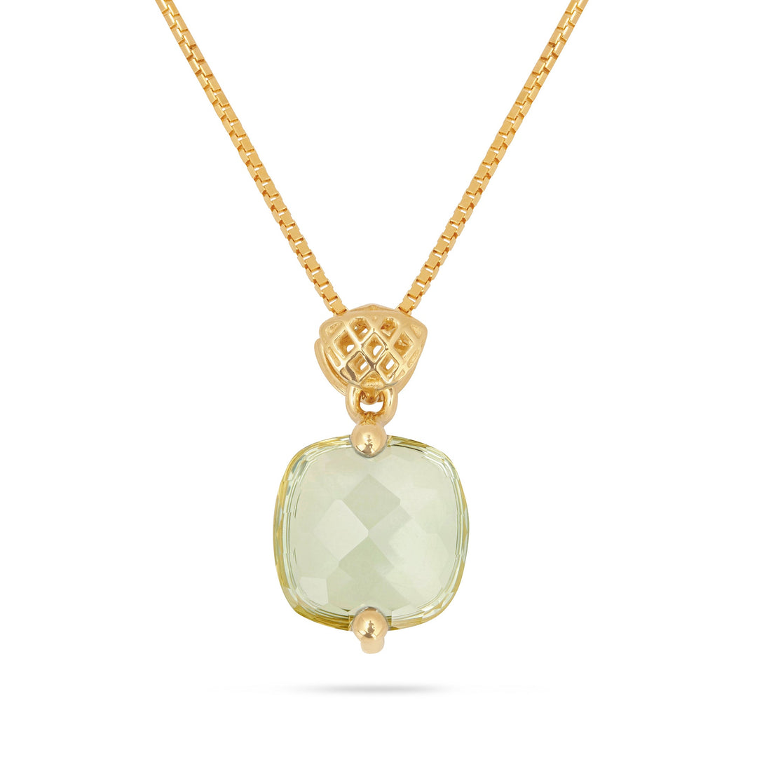 Wisiorek Frozen Lake Square Cut Green