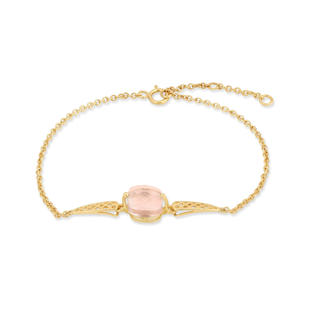 Bransoletka Frozen Lake Square Cut Pink