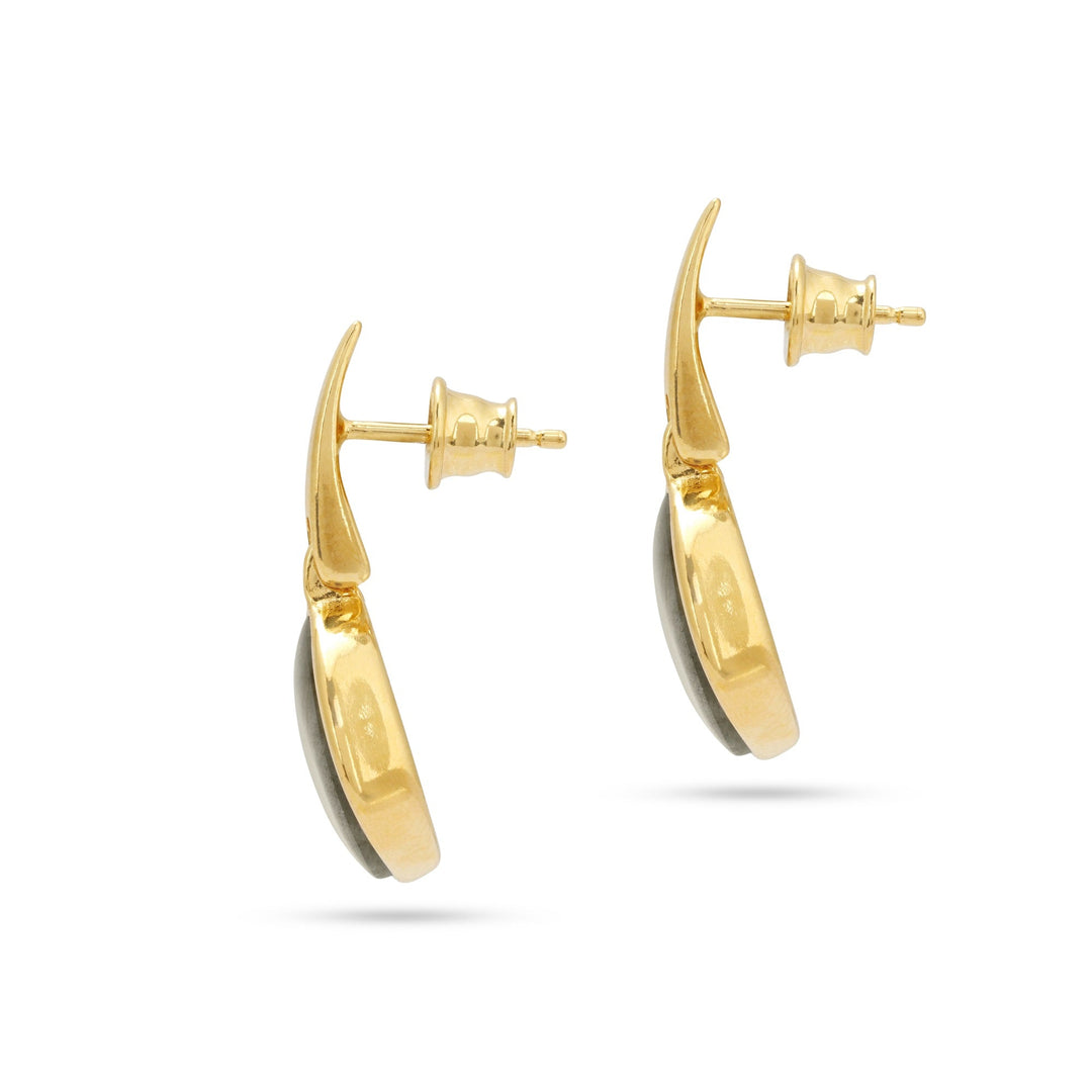 Falcon Eye Hazy Grey Earrings