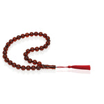 Load image into Gallery viewer, Baltic Cherry Amber 33 Beads Rosary Round Cut 2