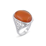 Load image into Gallery viewer, Cliff Oval Carnelian Ring - Koraba