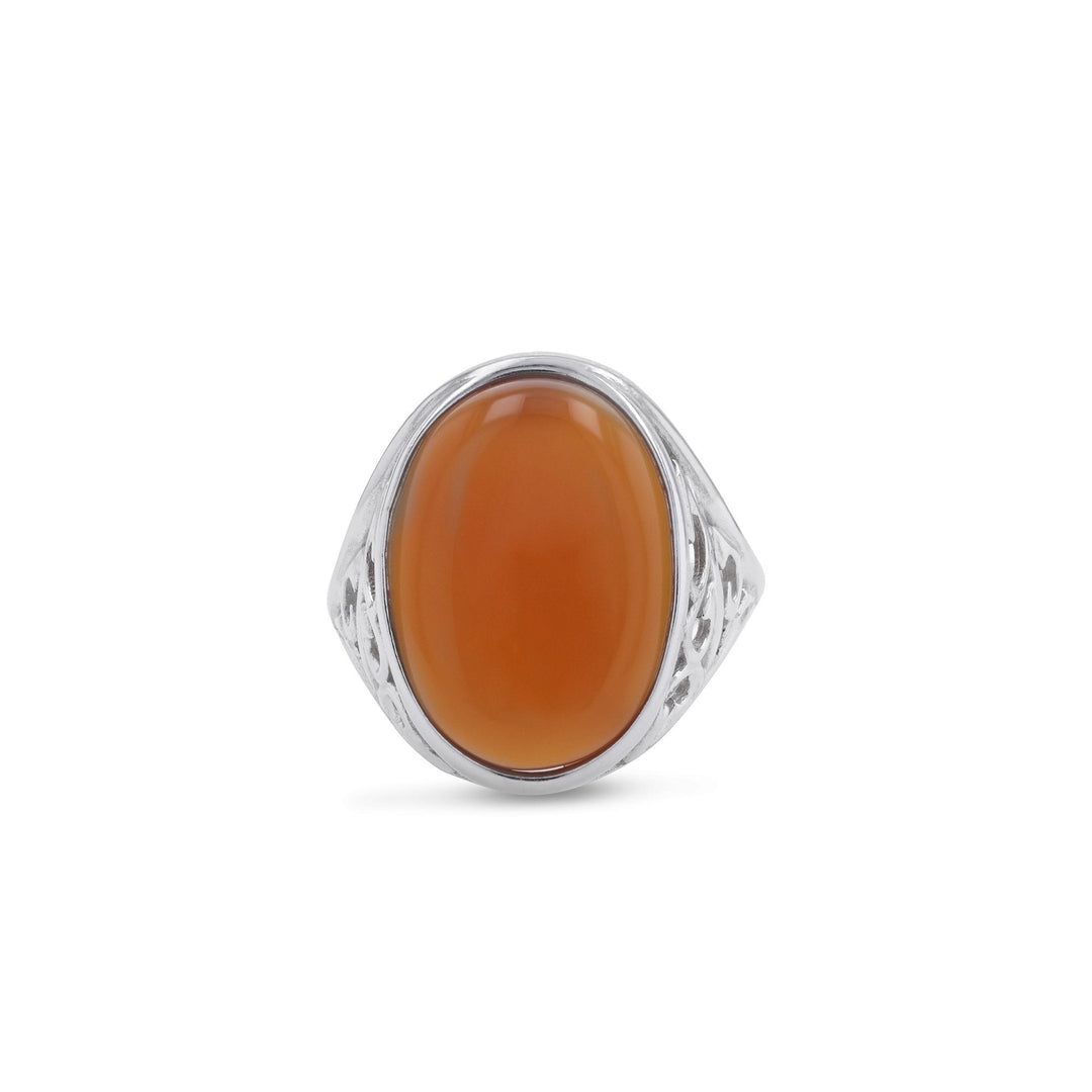 Cliff Oval Carnelian Ring - Koraba