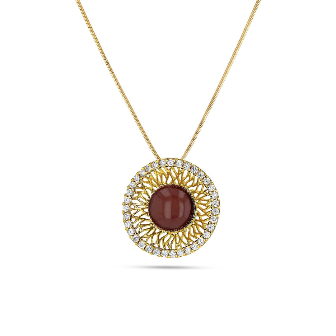Goddess of Zircons Cherry Pendant - Koraba