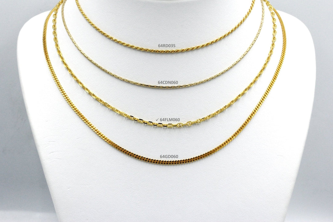 Koraba Silver 925 Gold Plated FLM Chain - Koraba