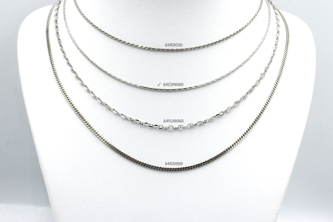 Koraba Silver 925 Rhodium Plated CDN Chain - Koraba