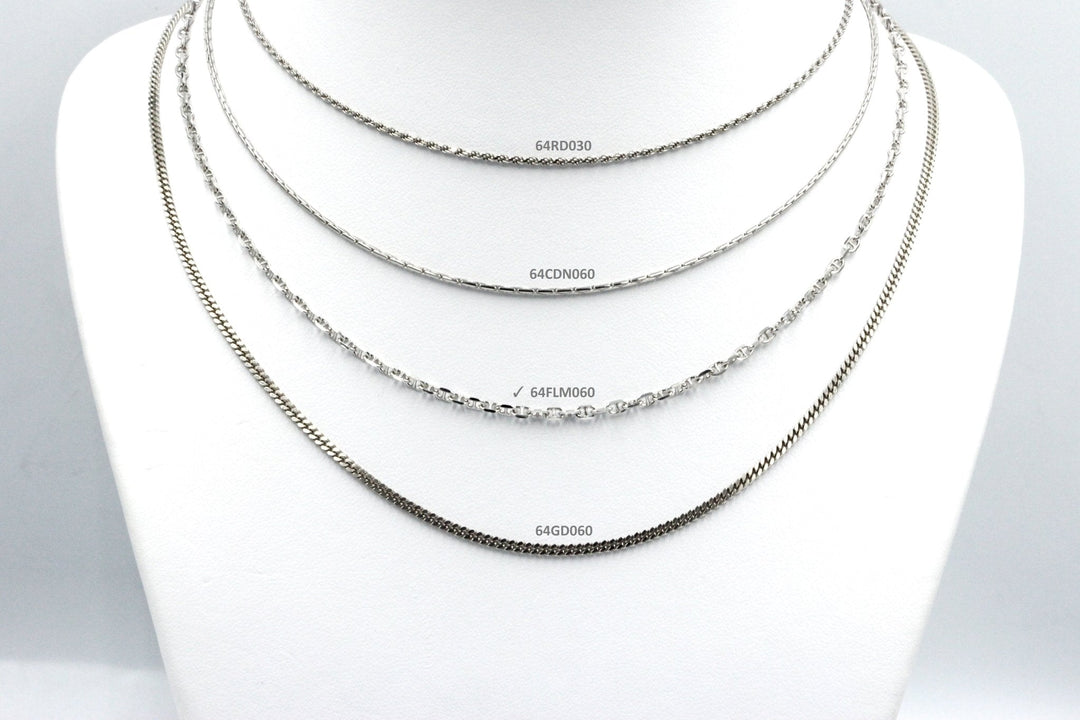 Koraba Silver 925 Rhodium Plated FLM Chain - Koraba