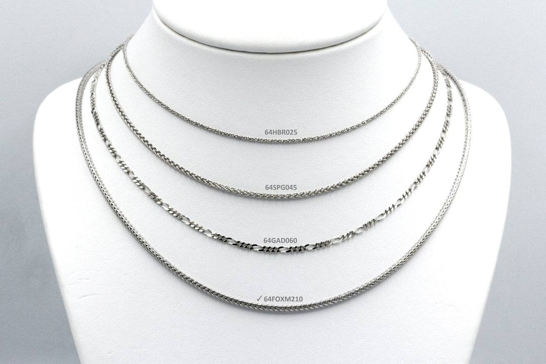 Koraba Silver 925 Rhodium Plated FOX Chain - Koraba