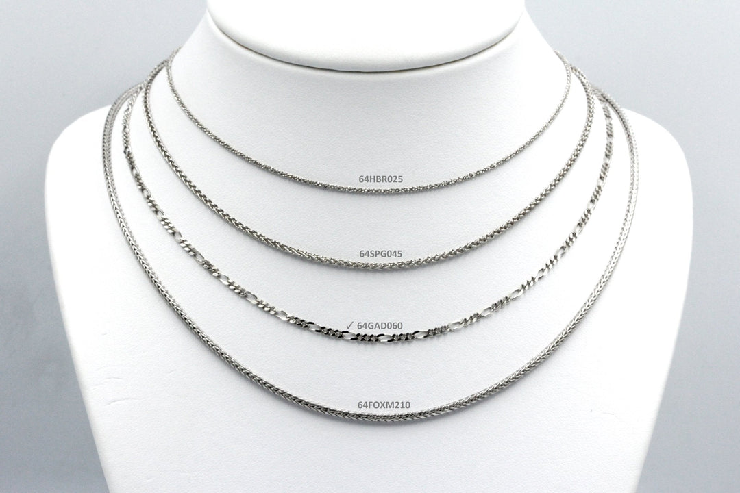 Koraba Silver 925 Rhodium Plated GAD Chain - Koraba