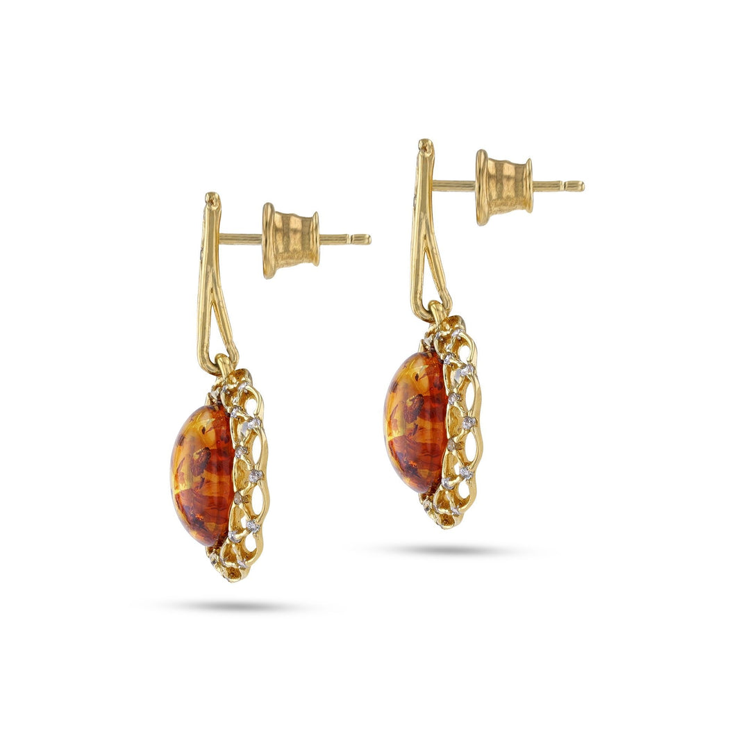 Lady of Amber Earrings - Koraba