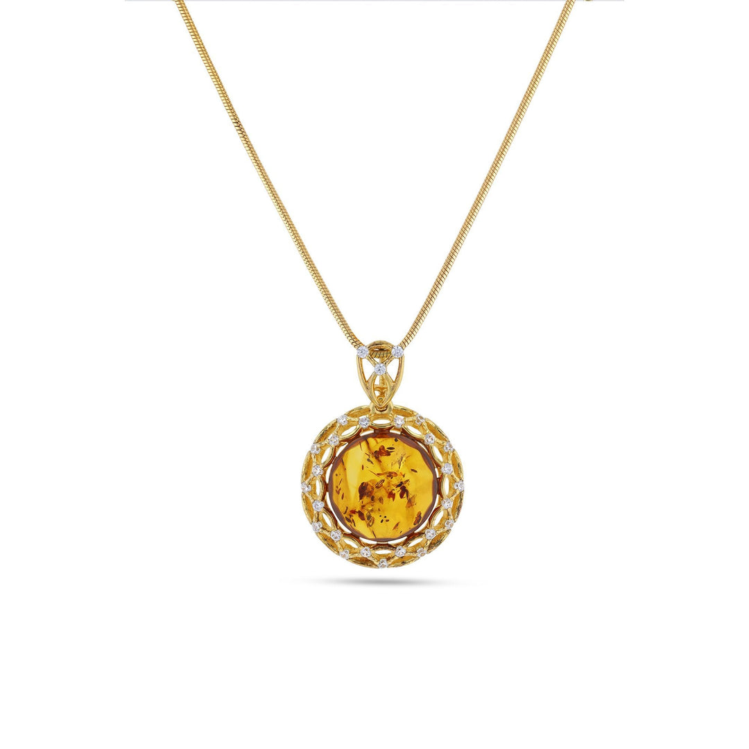 Lady of Amber Pendant - Koraba