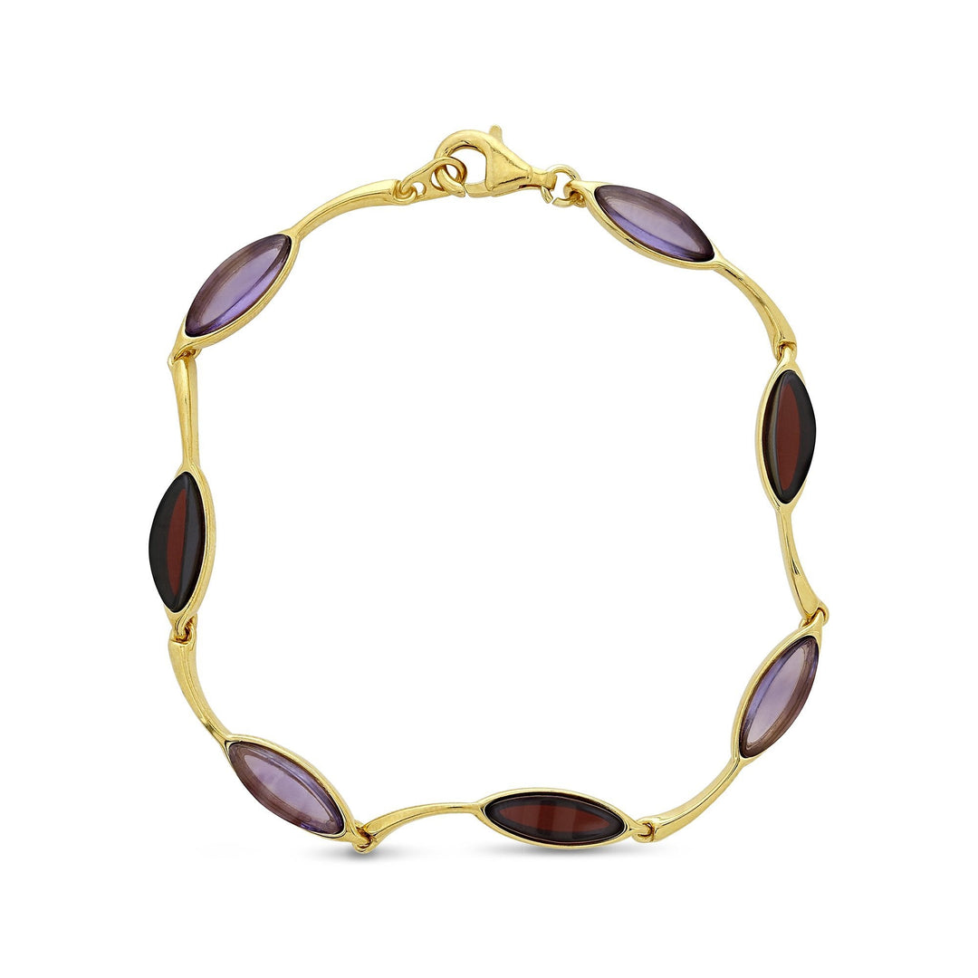 Morning Dew Purple & Cherry Bracelet - Koraba