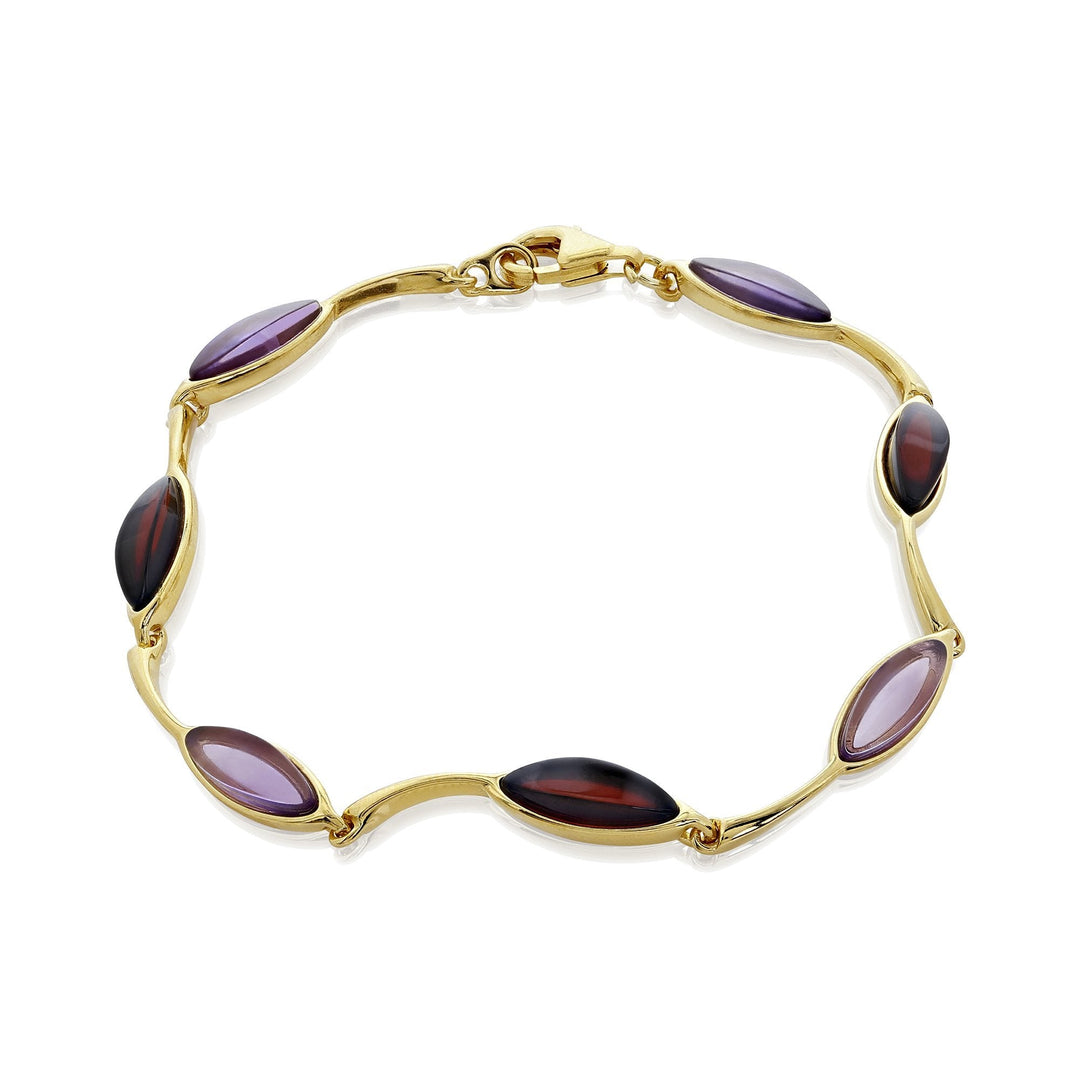 Morning Dew Purple & Cherry Bracelet - Koraba