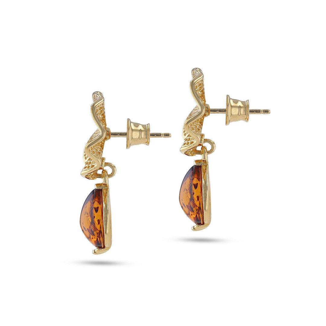 Morning Glory Cognac Earrings - Koraba